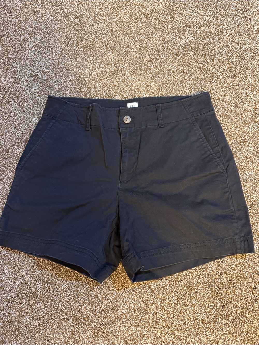 Women's Classic Black Chino Shorts